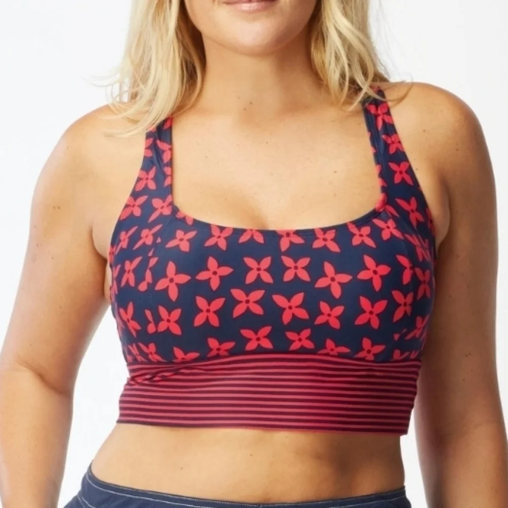 Beach House Darcy Racerback Underwire Bikini Top - Cape May Size 6 - Picture 1 of 8